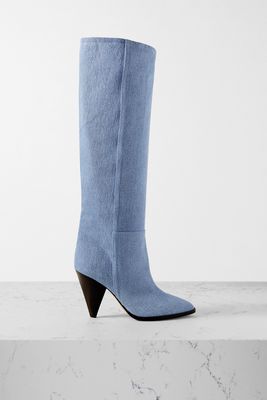 Isabel Marant - Ririo Denim Knee Boots - Blue