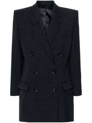 ISABEL MARANT Robine double-breasted cotton blazer - Black