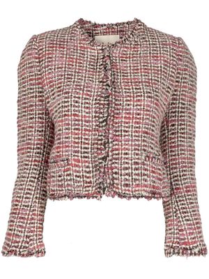 Isabel Marant round-neck bouclé jacket - Pink