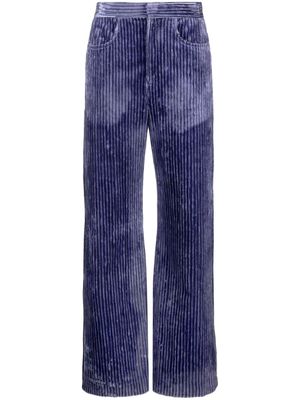 ISABEL MARANT Rwan cordoroy-finish trousers - Purple