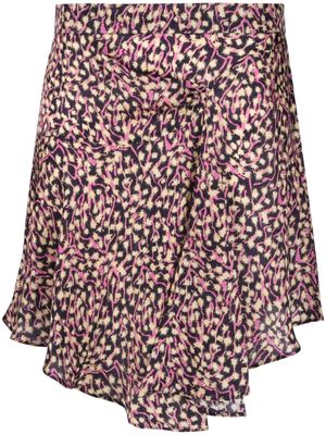 ISABEL MARANT Selena asymmetric draped skirt - Purple