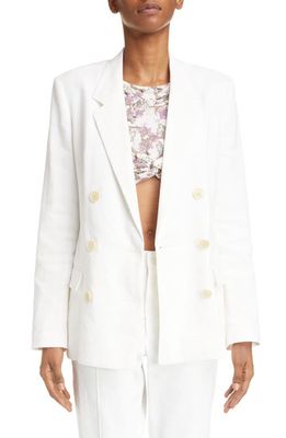 Isabel Marant Sheril Double Breasted Jacket in White