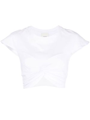 Isabel Marant short-sleeve cropped T-shirt - White