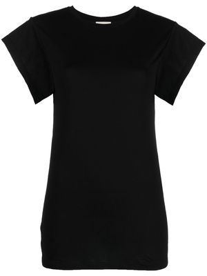 ISABEL MARANT slit-sleeves cotton T-shirt - Black