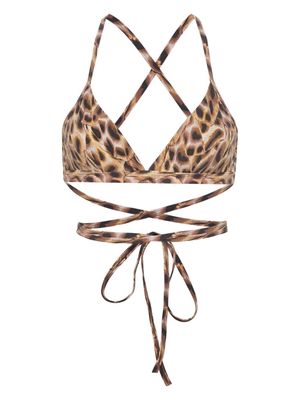 ISABEL MARANT Solange bikini top - Brown