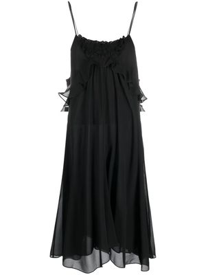 ISABEL MARANT square-neck midi dress - Black