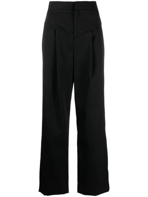ISABEL MARANT Staya wool trousers - Black