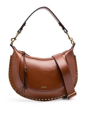ISABEL MARANT studded leather tote bag - Brown