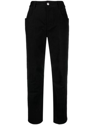 ISABEL MARANT tapered-leg button-fly trousers - Black
