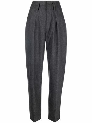 Isabel Marant tapered-leg wool trousers - Grey
