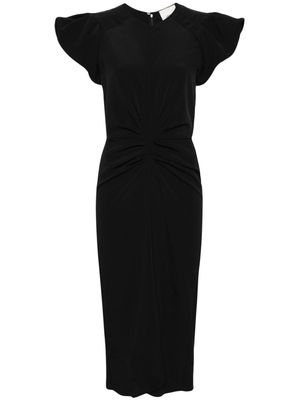 ISABEL MARANT Terena crepe midi dress - Black