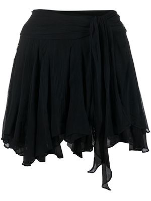 Isabel Marant tie-fastened mini skirt - Black