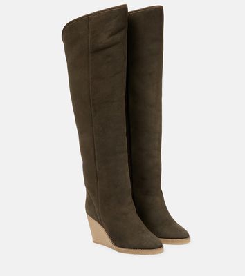 Isabel Marant Tilin suede over-the-knee boots