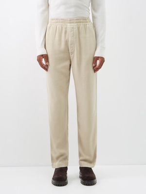 Isabel Marant - Timeo Elasticated-waist Twill Trousers - Mens - Beige