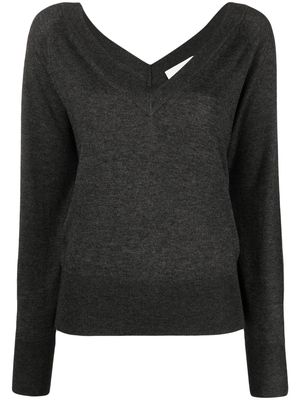 Isabel Marant v-neck fine knit - Grey