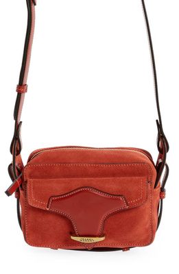 Isabel Marant Wasy Suede Camera Bag in Terracotta