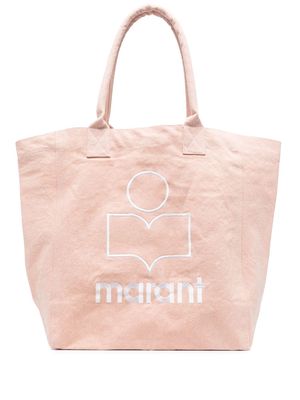 Isabel Marant Yenky logo-embroidered tote bag - Pink