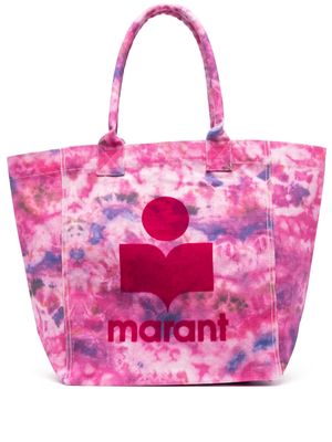 ISABEL MARANT Yenky logo-print tote bag - Pink