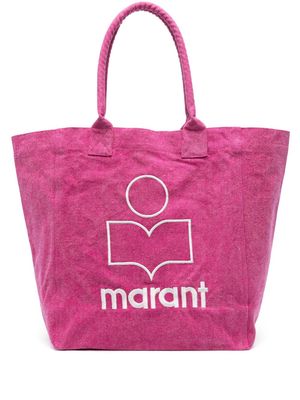 ISABEL MARANT Yenky organic cotton tote bag - Pink