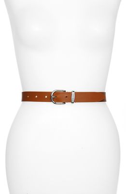 Isabel Marant Zadd Leather Belt in Natural/Silver