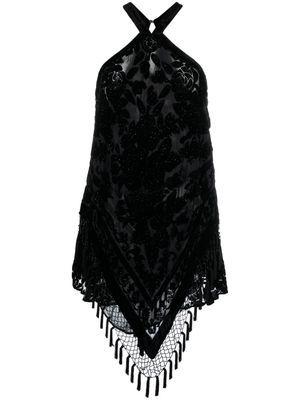 ISABEL MARANT Zilda floral-embroidered minidress - Black