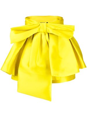 Isabel Sanchis detachable-skirt silk shorts - Yellow