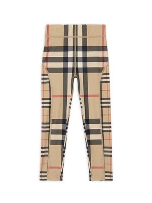 Isabella Archive Print Leggings - Archive Beige Check - Size 8