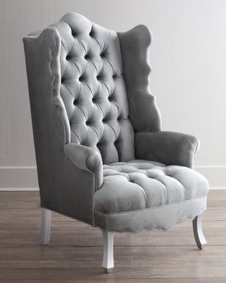Isabella Chrome Wing Chair