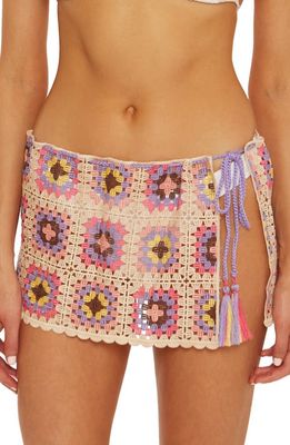 Isabella Rose Hippie Daze Cover-Up Miniskirt in Orchid