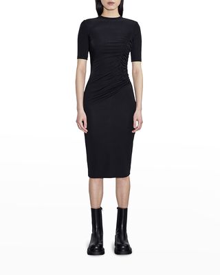 Isabelle Ruched Midi Dress