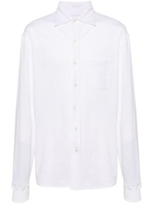 Isaia cotton piqué shirt - White