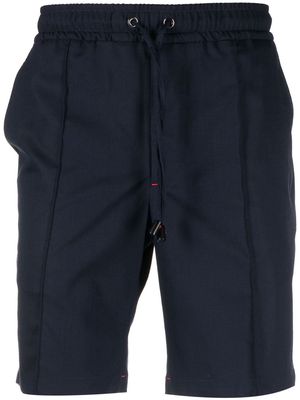 Isaia drawstring paneled shorts - Blue