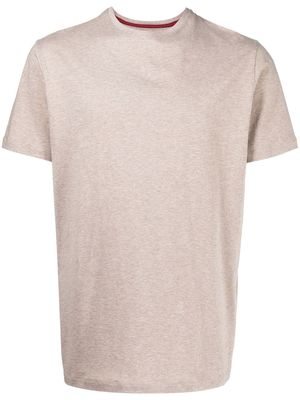 Isaia melange-effect crew-neck T-shirt - Neutrals