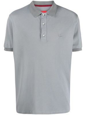 Isaia short-sleeve polo shirt - Grey
