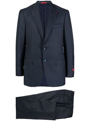 Isaia single-breasted wool suit - Blue