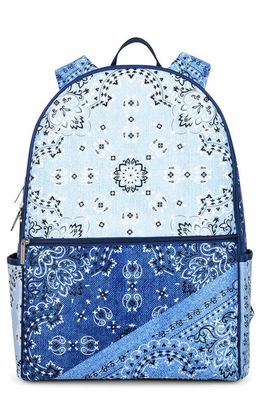 Iscream Kids' Bandana Denim Backpack in Blue Multi