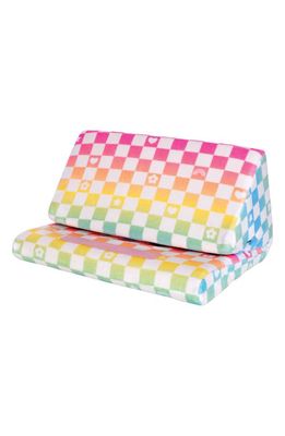 Iscream Ombré Checkerboard Tablet Pillow in Multi