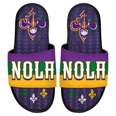 ISLIDE Black New Orleans Pelicans 2022/23 City Edition Gel Slide Sandals