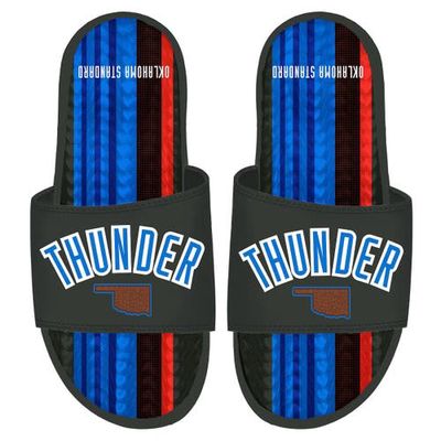 ISLIDE Black Oklahoma City Thunder 2022/23 City Edition Gel Slide Sandals