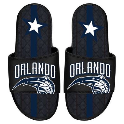 ISLIDE Black Orlando Magic 2022/23 City Edition Gel Slide Sandals