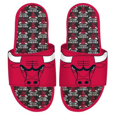 ISLIDE Chicago Bulls Team Pattern Gel Slide Sandals in Red