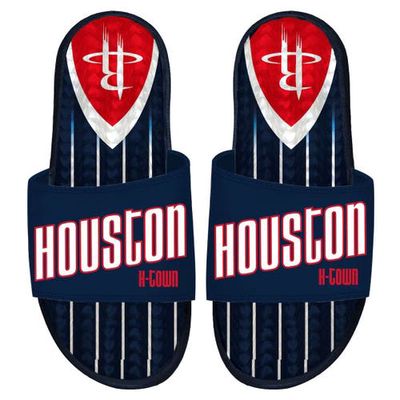 ISLIDE Navy Houston Rockets 2022/23 City Edition Gel Slide Sandals