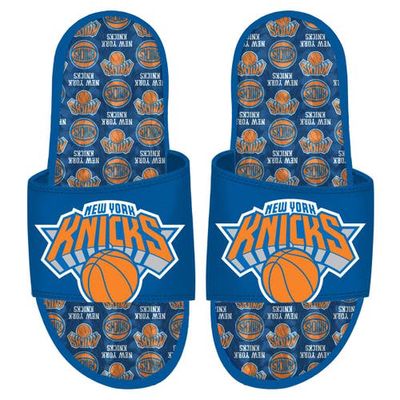 ISLIDE New York Knicks Team Pattern Gel Slide Sandals in Royal
