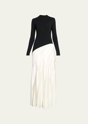 Ismay Gown with Pleated Detail