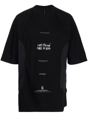 ISO.POETISM graphic-print cotton T-Shirt - Black