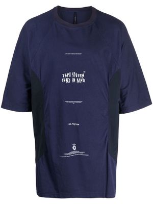 ISO.POETISM logo-print T-shirt - Blue