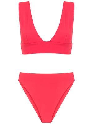 Isolda Vermelho high-waisted bikini set - Red