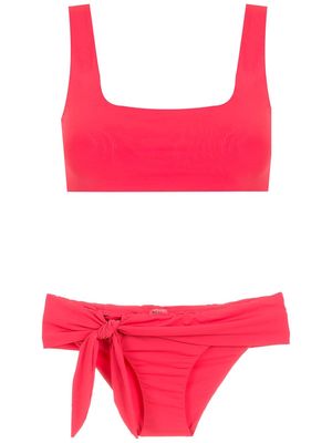 Isolda Vermelho side-tie bikini set - Red