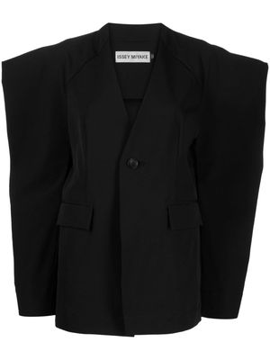 Issey Miyake Canopy 3D-shoulder blazer jacket - Black