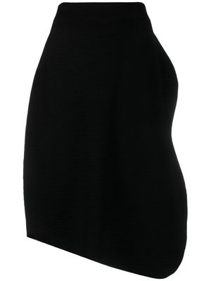 Issey Miyake Concretion asymmetric skirt - Black